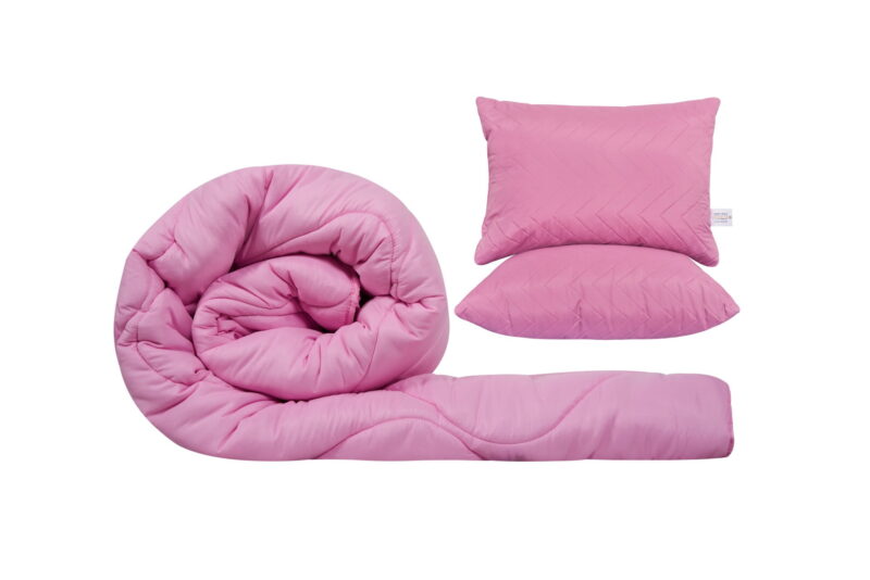 Комплект SomnART Coral гама, завивка 200×220 см и 2 възглавници 50×70 см Sweet Lilac Намаления и отстъпки ЧеренПетък