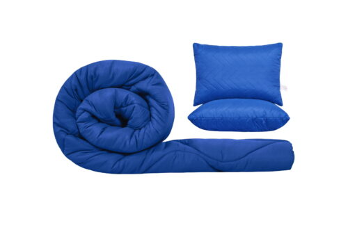 Комплект SomnART Coral гама, завивка 200x220 см и 2 възглавници 50x70 см Ултрамарин