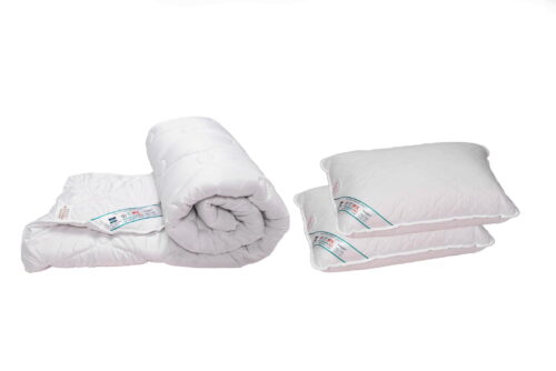 Комплект завивки 180x200 см, 200 гр. и 2 възглавници 50x70 см HypoallergenicMed Somnart, капитониран микрофибър