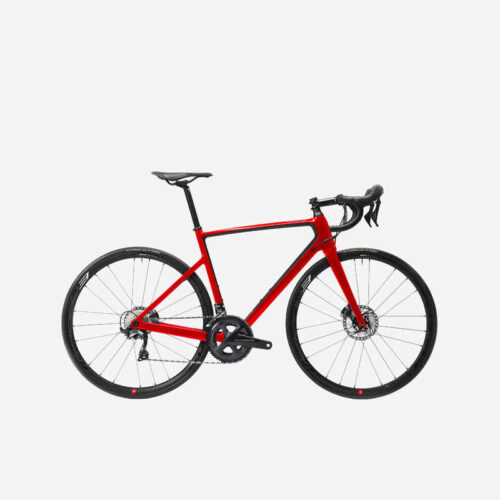 Шосеен велосипед edr cf ultegra disc, червен
