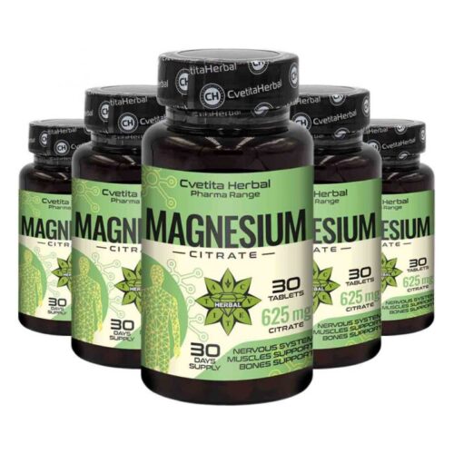 Магнезиев цитрат 625мг – Magnesium Citrate – 30 таблетки – Пакет 2 + 3 ПОДАРЪК Намаления и отстъпки ЧеренПетък