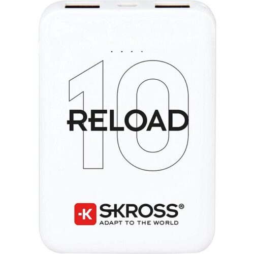 Външна батерия skross reload 10, 10000 mah, Бял Намаления и отстъпки ЧеренПетък