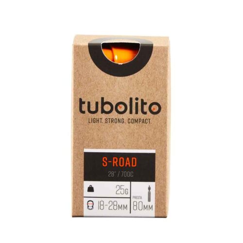 Вътрешна гума за шосеен велосипед 700 tubolito s tubo road 80 mm Намаления и отстъпки ЧеренПетък