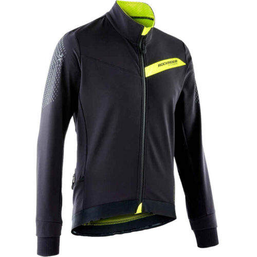 Яке за крос-кънтри планинско колоездене slim fit, черно/жълто