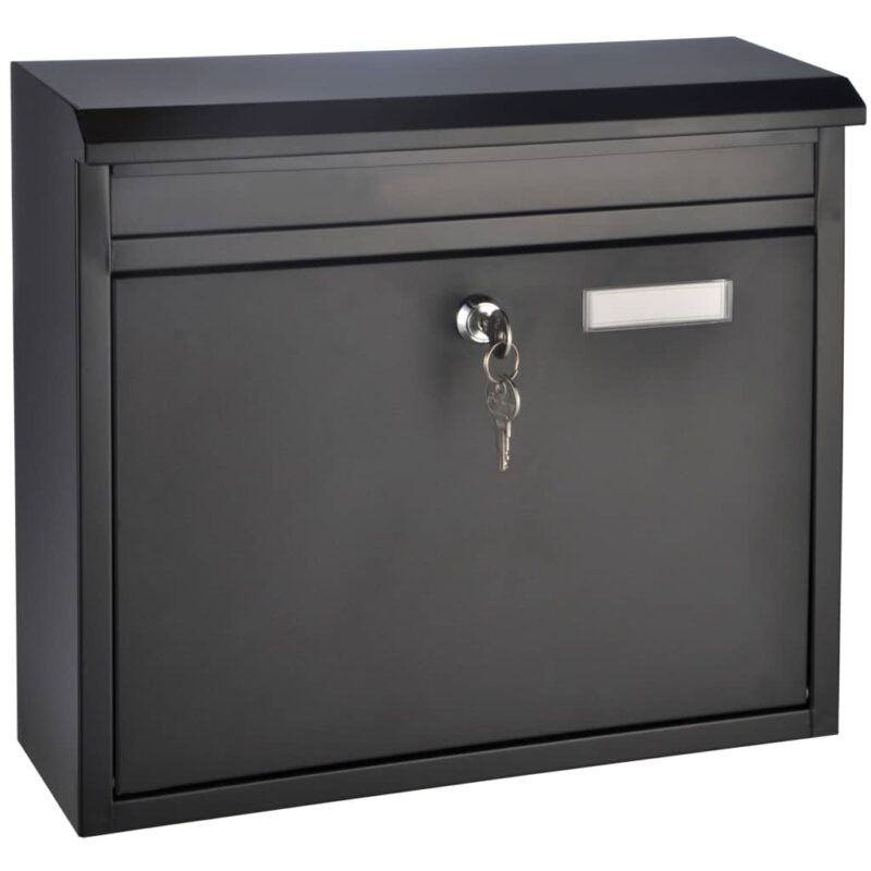 HI Пощенска кутия, черна, 36x12x32 см Намаления и отстъпки ЧеренПетък 3