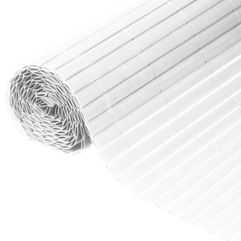Nature Двустранен градински параван, PVC, 1,5×3 м, бял Намаления и отстъпки ЧеренПетък 3