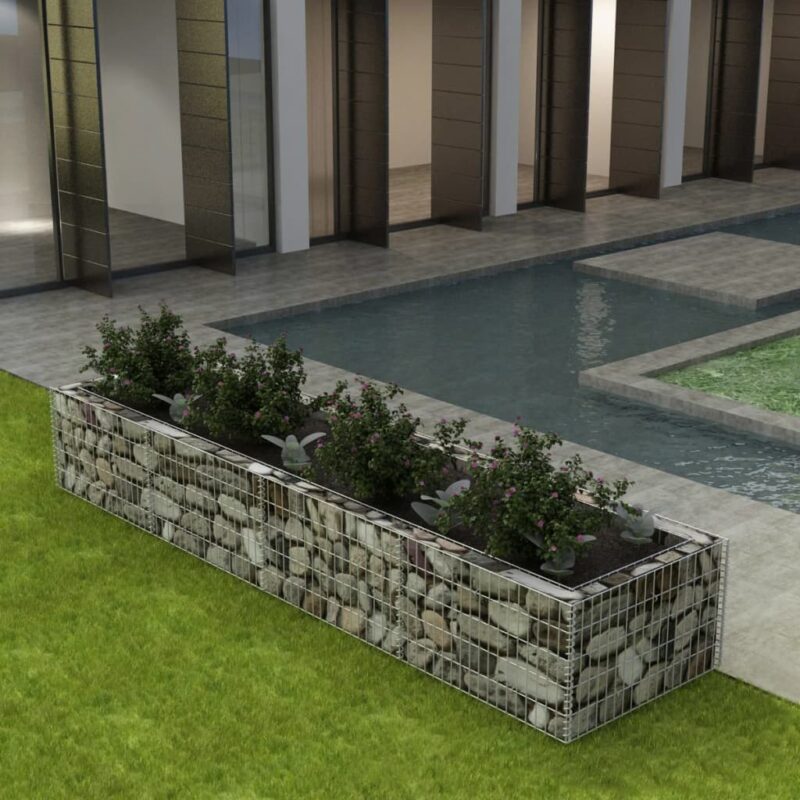 Sonata Габион плантер, стомана, 360x90x50 cм Намаления и отстъпки ЧеренПетък 3