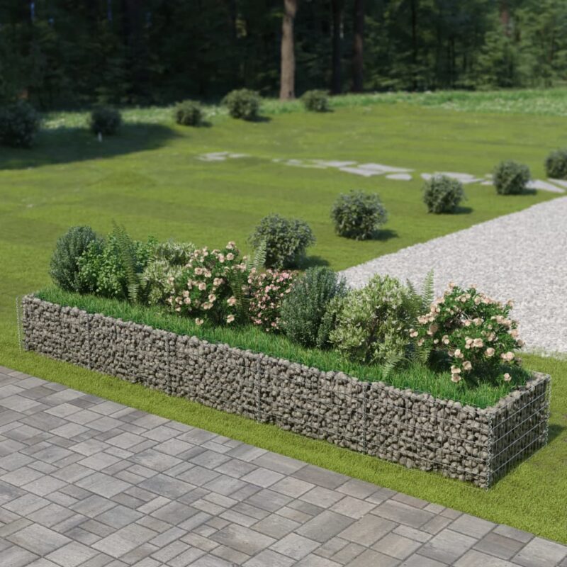 Sonata Габион плантер, поцинкована стомана, 450x90x50 cм Намаления и отстъпки ЧеренПетък 3