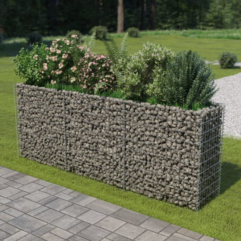 Sonata Габион плантер, поцинкована стомана, 270x50x100 cм Намаления и отстъпки ЧеренПетък 3