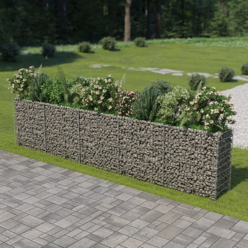 Sonata Габион плантер, поцинкована стомана, 450x50x100 cм Намаления и отстъпки ЧеренПетък 3
