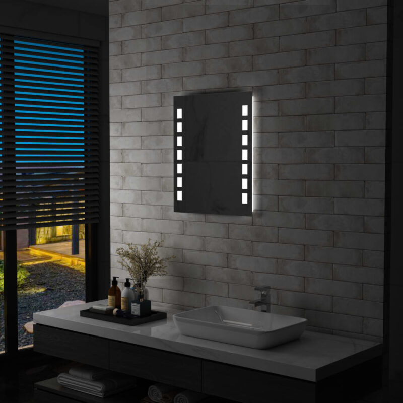 Sonata LED стенно огледало за баня, 50×60 см Намаления и отстъпки ЧеренПетък 3