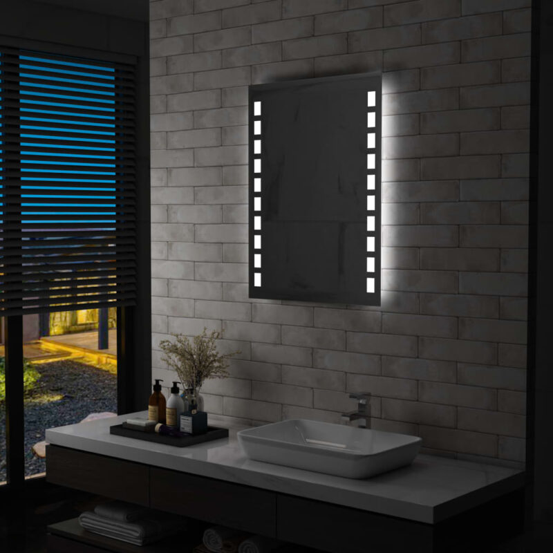 Sonata LED стенно огледало за баня, 60×80 см Намаления и отстъпки ЧеренПетък 3