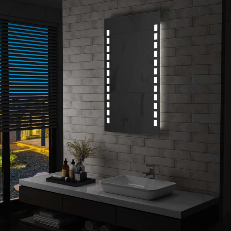 Sonata LED стенно огледало за баня, 60×100 см Намаления и отстъпки ЧеренПетък 3