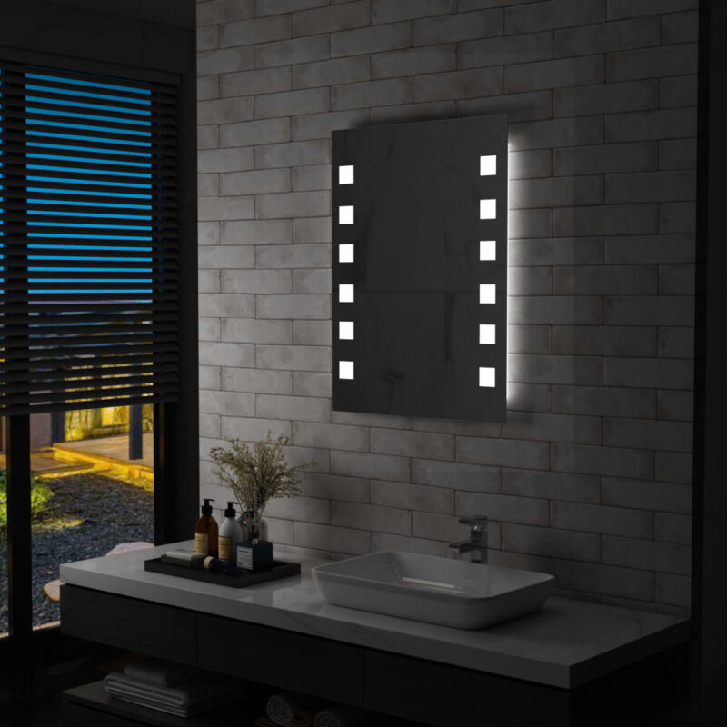 Sonata LED стенно огледало за баня, 60×80 см Намаления и отстъпки ЧеренПетък 3
