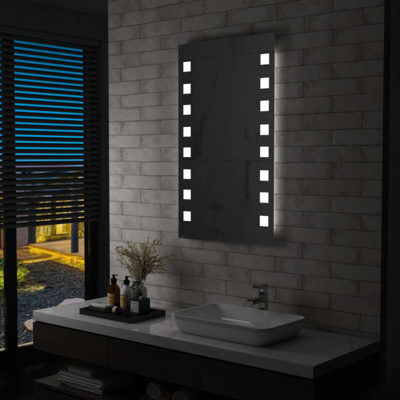 Sonata LED стенно огледало за баня, 60×100 см Намаления и отстъпки ЧеренПетък 3