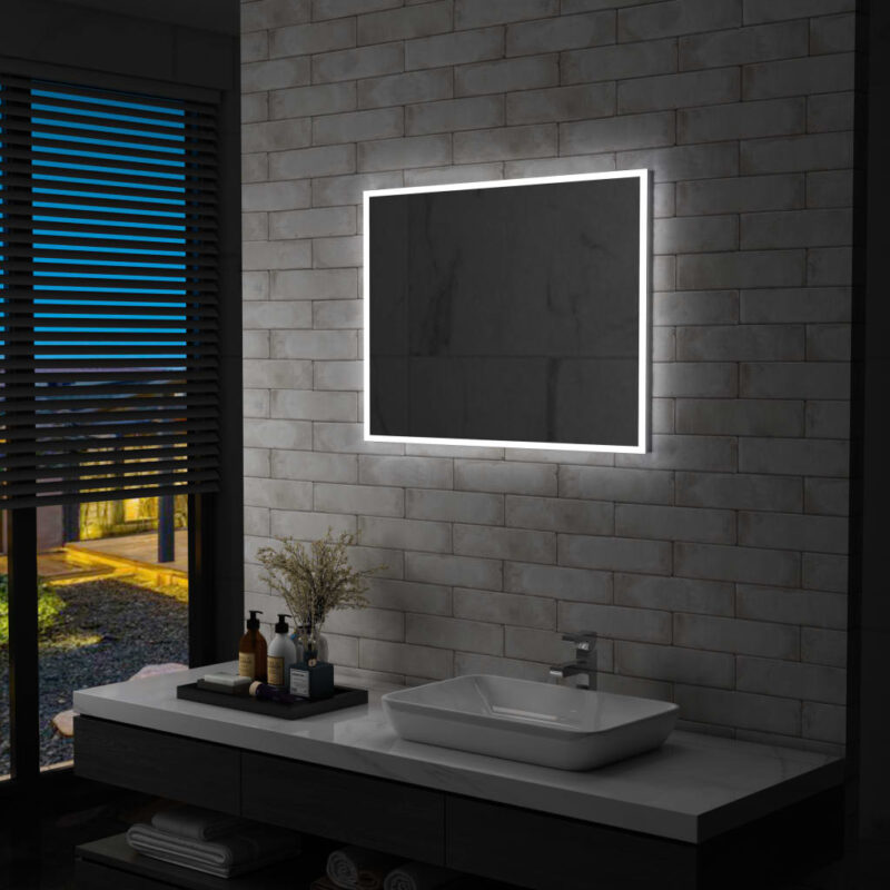 Sonata LED стенно огледало за баня, 80×60 см Намаления и отстъпки ЧеренПетък 3