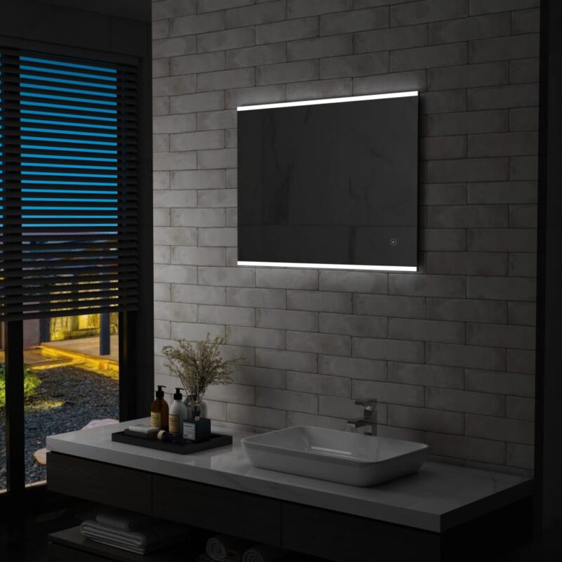 Sonata LED стенно огледало за баня със сензор за допир, 80×60 см Намаления и отстъпки ЧеренПетък 3