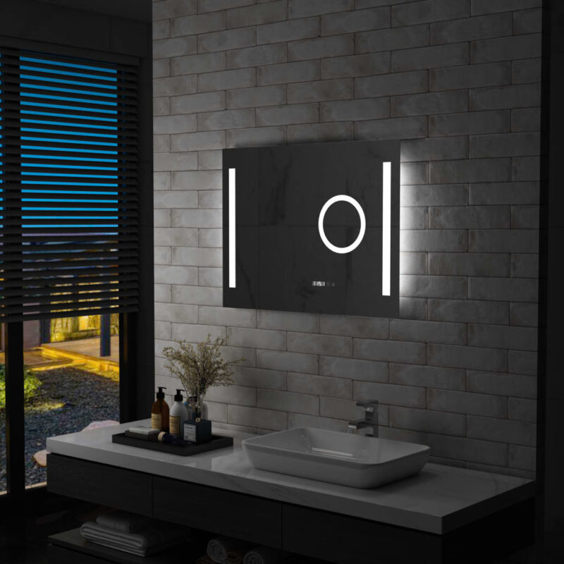 Sonata LED стенно огледало за баня със сензор за допир, 80×60 см Намаления и отстъпки ЧеренПетък 3