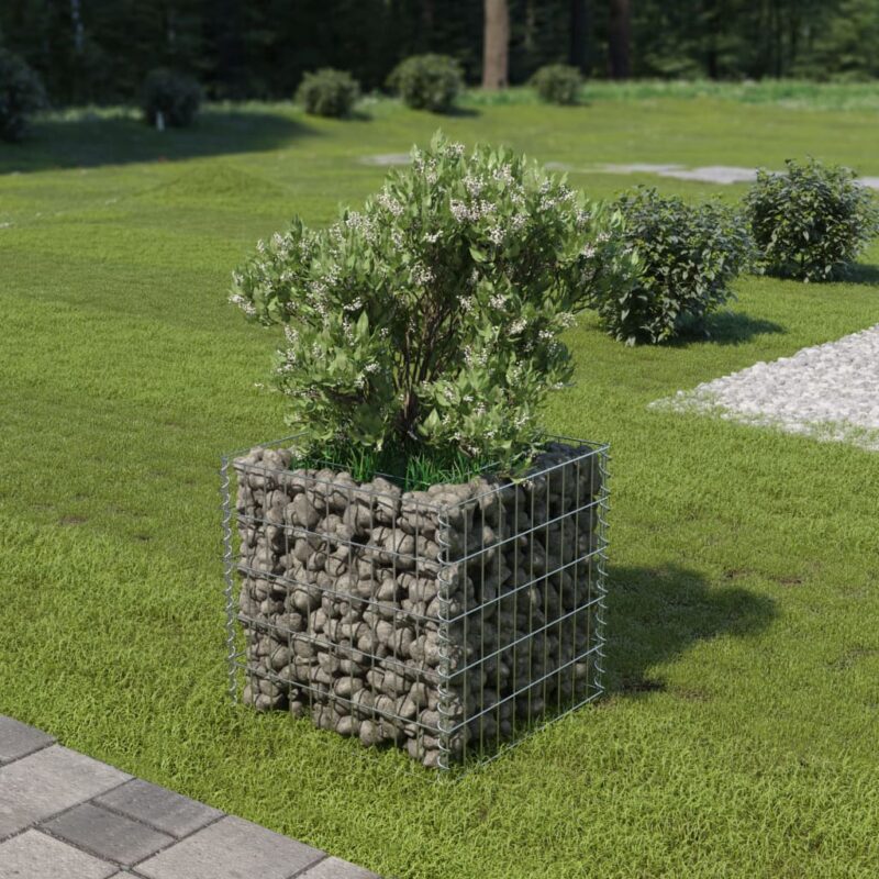 Sonata Габион плантер, поцинкована стомана, 50x50x50 cм Намаления и отстъпки ЧеренПетък 3