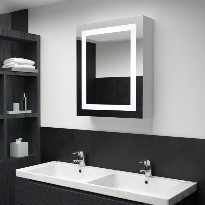 Sonata LED шкаф с огледало за баня, 50x13x70 см Намаления и отстъпки ЧеренПетък 3