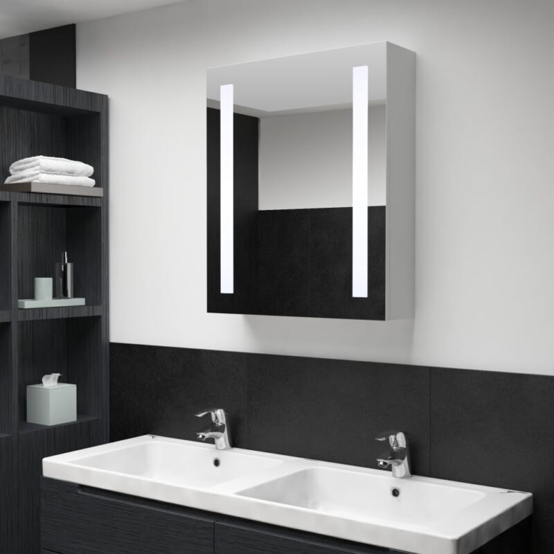 Sonata LED шкаф с огледало за баня, 50x13x70 см Намаления и отстъпки ЧеренПетък 3