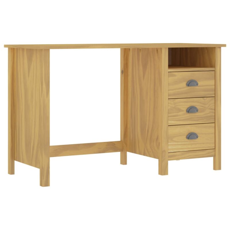 Sonata Бюро Hill Range с 3 чекмеджета, 120x50x74 см, бор масив Намаления и отстъпки ЧеренПетък 3