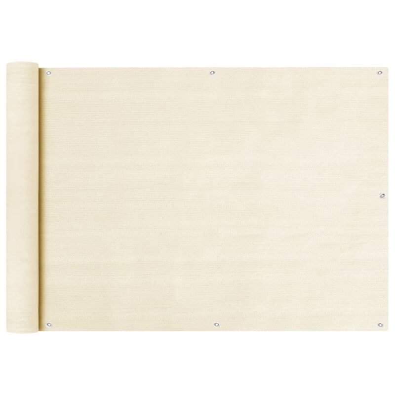 Sonata Балконски параван, кремав, 75×600 см, HDPE Намаления и отстъпки ЧеренПетък 3