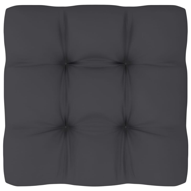 Sonata Възглавница за палетен диван, антрацит, 70x70x12 см Намаления и отстъпки ЧеренПетък 3