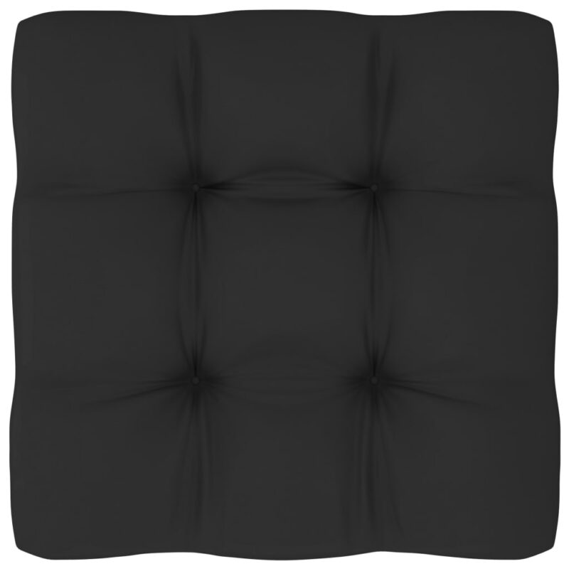 Sonata Възглавница за палетен диван, черна, 70x70x12 см Намаления и отстъпки ЧеренПетък 3