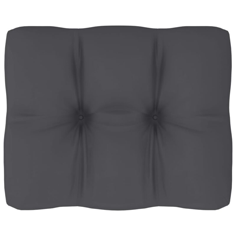 Sonata Възглавница за палетен диван, антрацит, 50x40x12 см Намаления и отстъпки ЧеренПетък 3