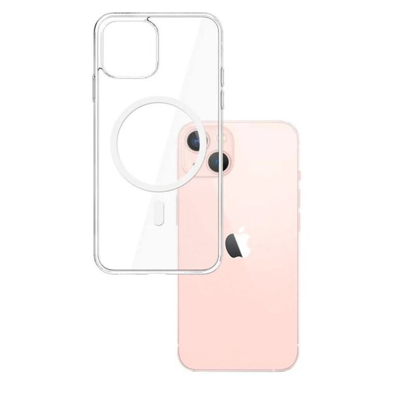 Калъф за Apple iPhone 14 Plus, хибриден (термополиуретан и поликарбонат), 3MK MagCase, удароустойчив, прозрачен Намаления и отстъпки ЧеренПетък 3