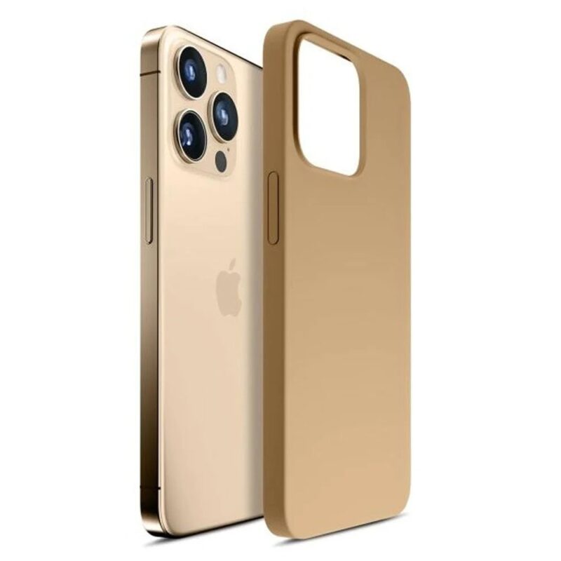 Калъф за Apple iPhone 14 Pro, силиконов, 3MK Hardy Case, златист Намаления и отстъпки ЧеренПетък 3