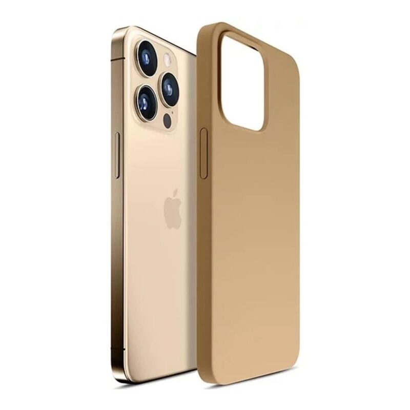 Калъф за Apple iPhone 14 Pro Max, силиконов, 3MK Hardy Case, златист Намаления и отстъпки ЧеренПетък 3