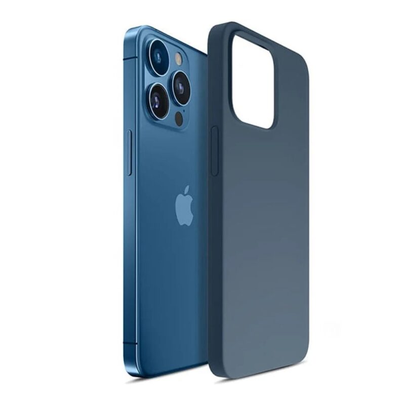 Калъф за Apple iPhone 15 Pro, силиконов, 3MK Hardy Case, тъмносин Намаления и отстъпки ЧеренПетък 3