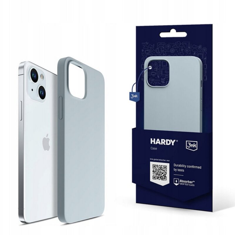 Калъф за Apple iPhone 15, силиконов, 3MK Hardy Case, син Намаления и отстъпки ЧеренПетък 3