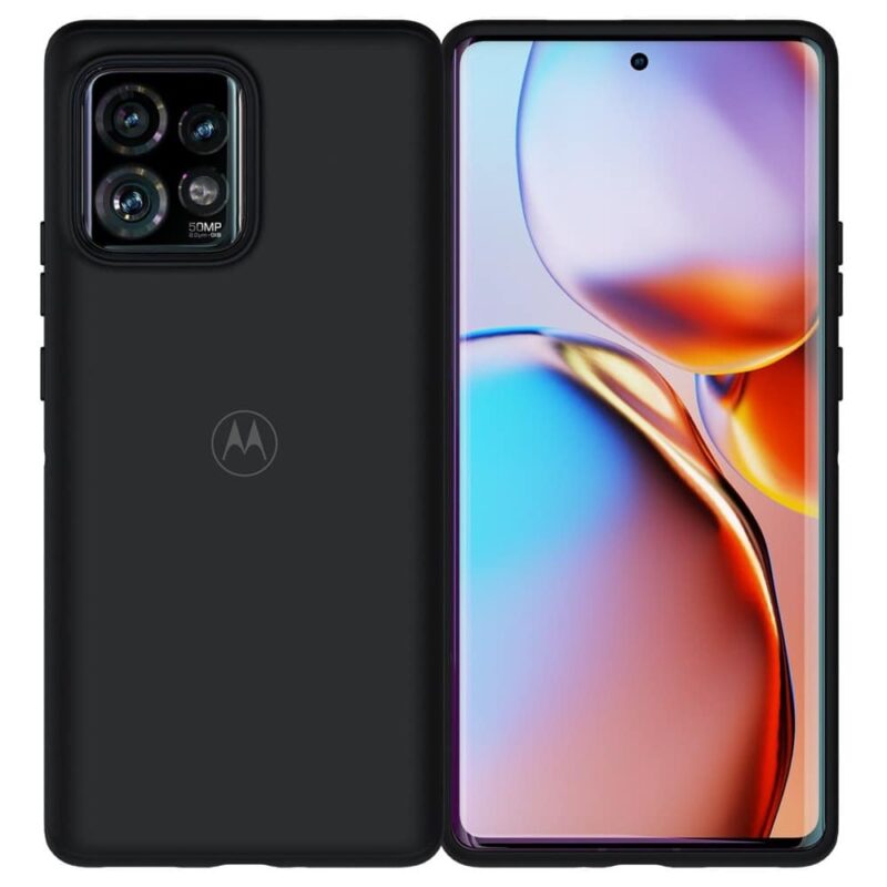 Калъф за Motorola Edge 40 Pro, силиконов, Motorola EDGE40PRO-SC-SFT-BK, удароустойчив, черен Намаления и отстъпки ЧеренПетък 3