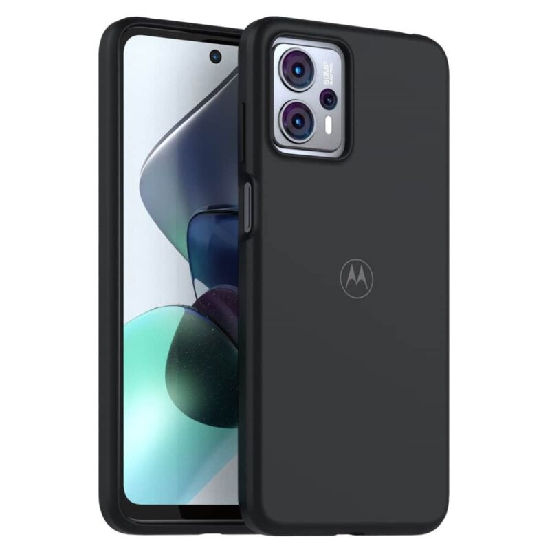 Калъф за Motorola Moto G13, силиконов, Motorola G13-SC-SFT-BK, удароустойчив, черен Намаления и отстъпки ЧеренПетък 3