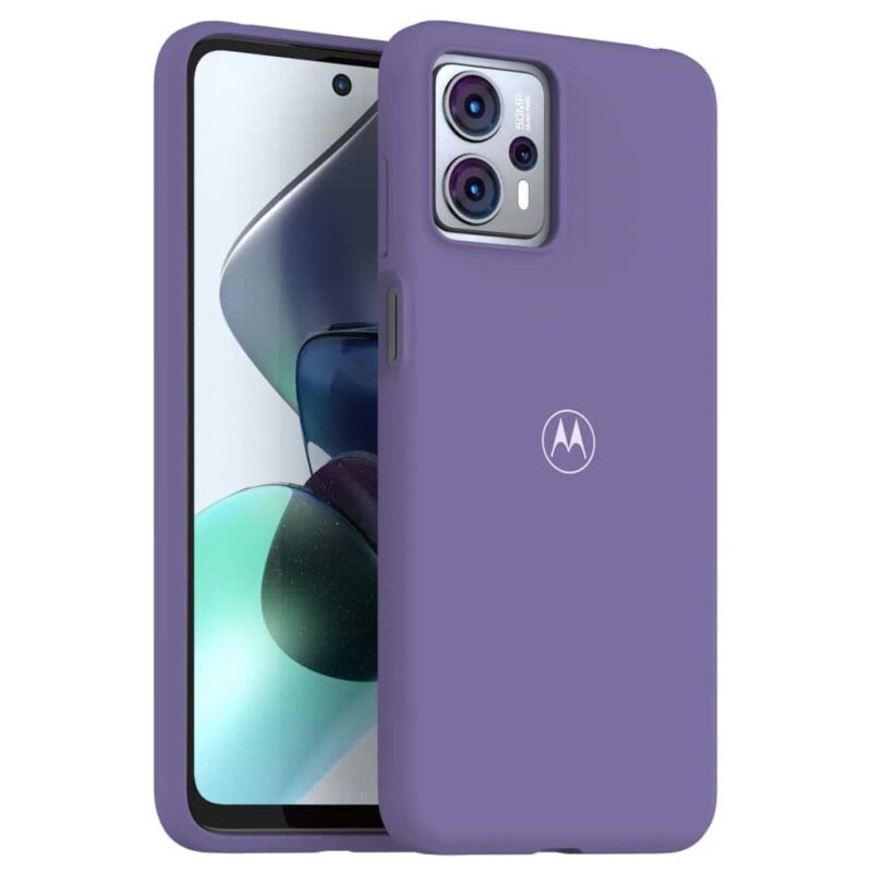 Калъф за Motorola Moto G13, силиконов, Motorola G13-SC-SFT-DBK, удароустойчив, лилав Намаления и отстъпки ЧеренПетък 3