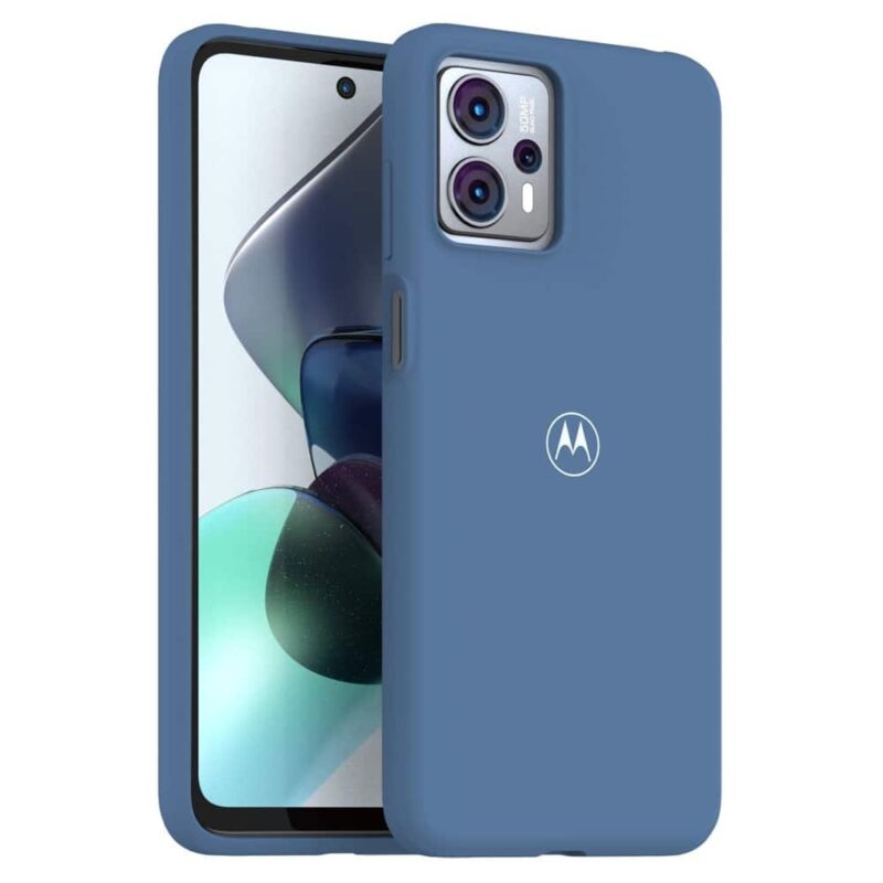 Калъф за Motorola Moto G13, силиконов, Motorola G13-SC-SFT-GB, удароустойчив, син Намаления и отстъпки ЧеренПетък 3