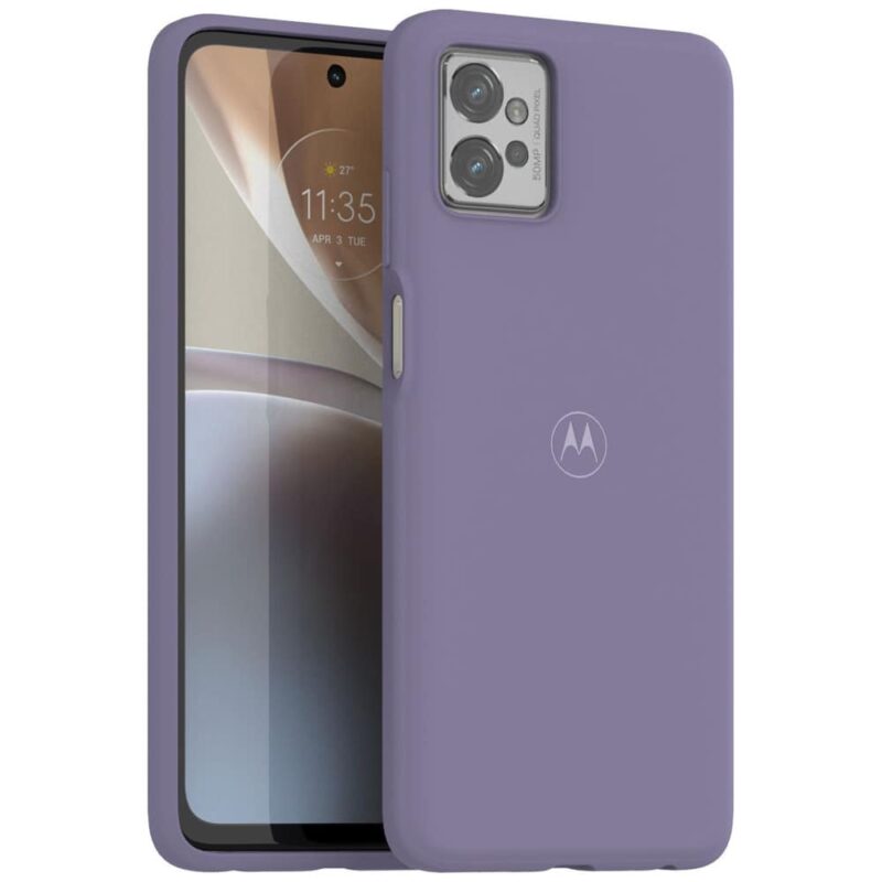 Калъф за Motorola Moto G32, полиуретанов (мек), Motorola G32-SC-SFT-DBK, лилав Намаления и отстъпки ЧеренПетък 3