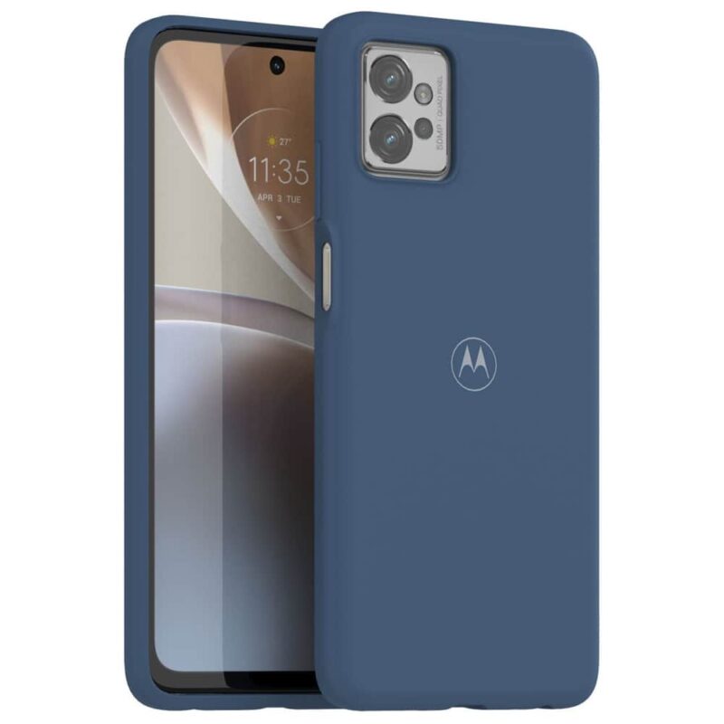 Калъф за Motorola Moto G32, полиуретанов (мек), Motorola G32-SC-SFT-GB, син Намаления и отстъпки ЧеренПетък 3