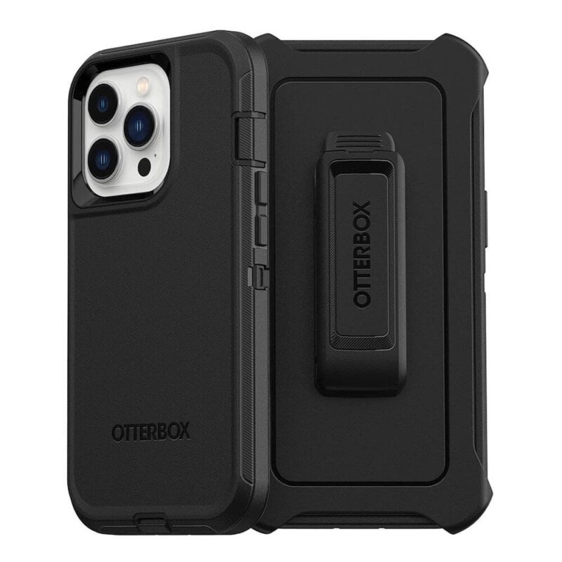 Калъф за Apple iPhone 13 Pro, поликарбонат термополиуретан, Otterbox Defender Case, удароустойчив, черен Намаления и отстъпки ЧеренПетък 3