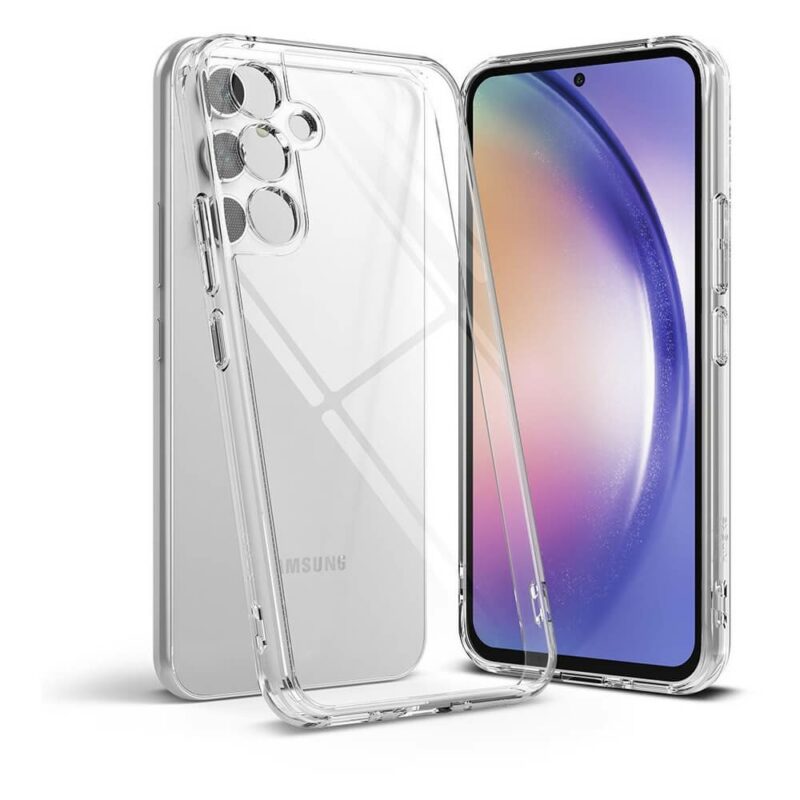 Калъф за Samsung Galaxy A54 5G, хибриден (термополиуретан и поликарбонат), Ringke Fusion Crystal (RGK1781), удароустойчив, прозрачен Намаления и отстъпки ЧеренПетък 3