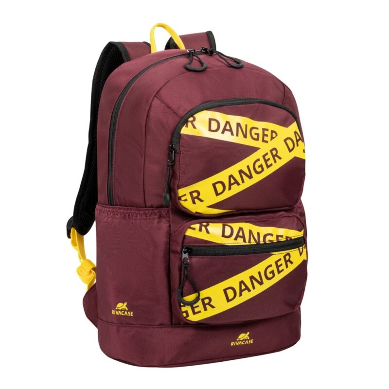 Раница за лаптоп Rivacase 5421 Red, до 13.3″ (33.78 cm), полиестер, водоустойчивост, бордо Намаления и отстъпки ЧеренПетък 3