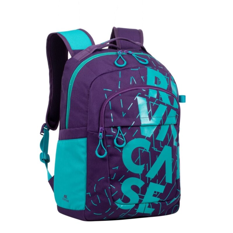 Раница за лаптоп Rivacase 5430 Violet/aqua, до 15.6″ (39.62 cm), полиестер, водоустойчивост, лилава Намаления и отстъпки ЧеренПетък 3