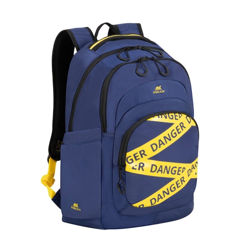 Раница за лаптоп Rivacase 5461 Blue, до 15.6″ (39.62 cm), полиестер, водоустойчивост, синя Намаления и отстъпки ЧеренПетък 3