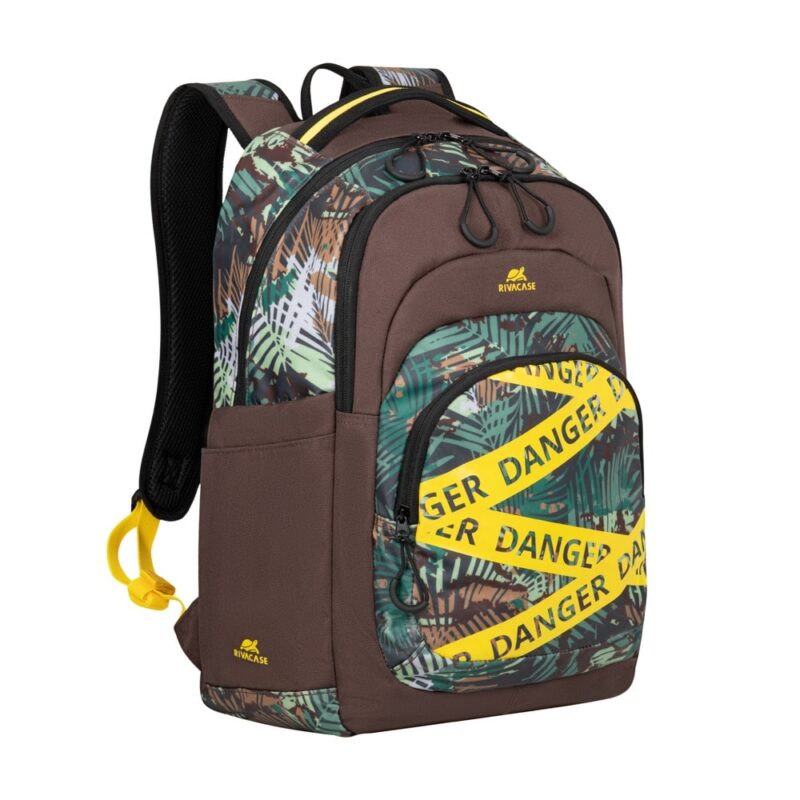 Раница за лаптоп Rivacase 5461 Jungle, до 15.6″ (39.62 cm), полиестер, водоустойчивост, камофлаж Намаления и отстъпки ЧеренПетък 3