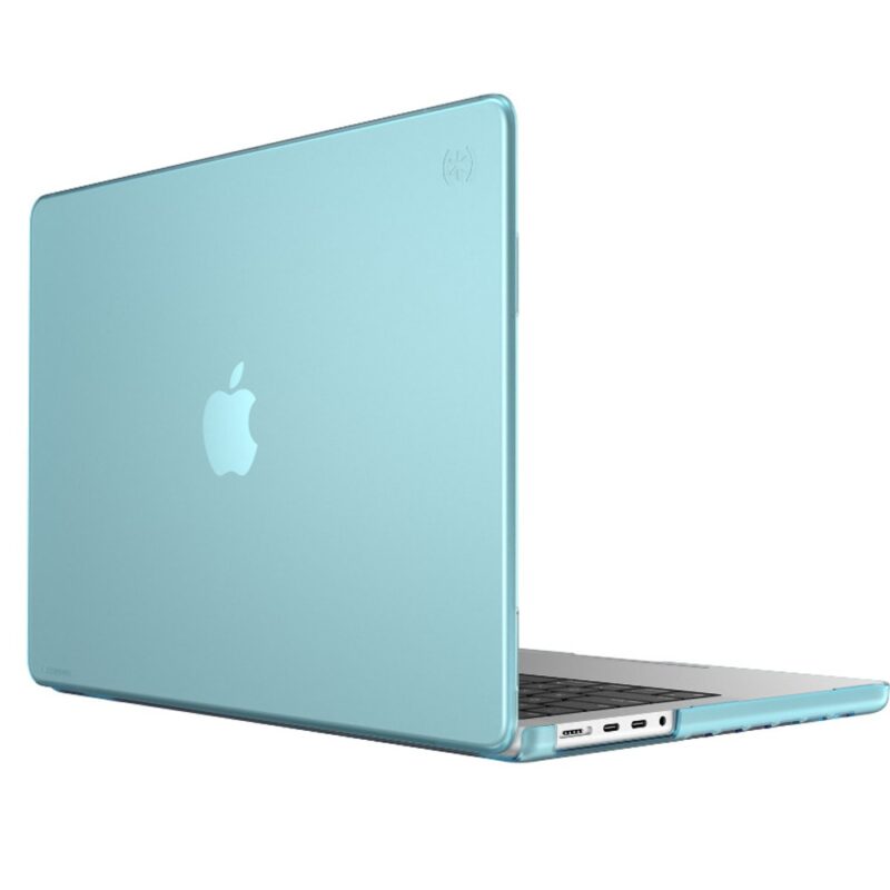Калъф Smartshell Swell Blue, тип бележник, за Apple MacBook Pro 14 (2021), до 14″ (35.56 cm), син/прозрачен Намаления и отстъпки ЧеренПетък 3