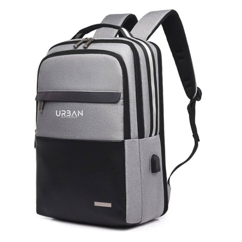 Раница за лаптоп Urban Explorer TechVista, до 15.6″ (39.62 cm), USB порт, сива Намаления и отстъпки ЧеренПетък 3