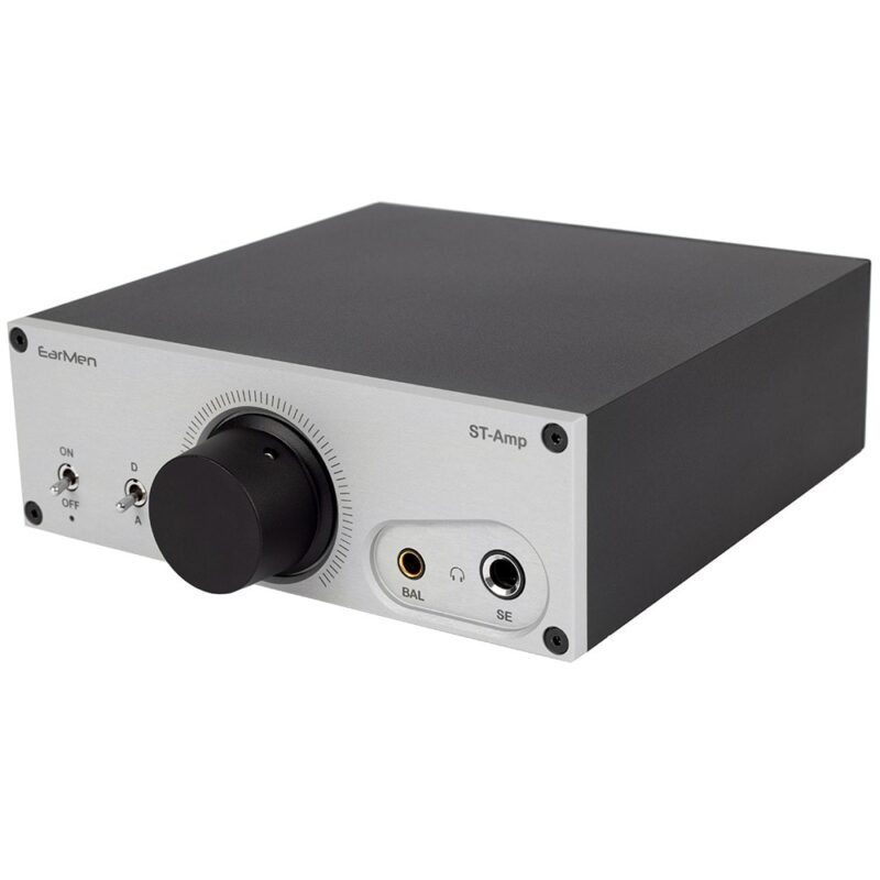Усилвател EarMen ST-Amp, 1x RCA-in, 4.4mm вход, 6.3mm изход, 384kHz, сребрист Намаления и отстъпки ЧеренПетък 3